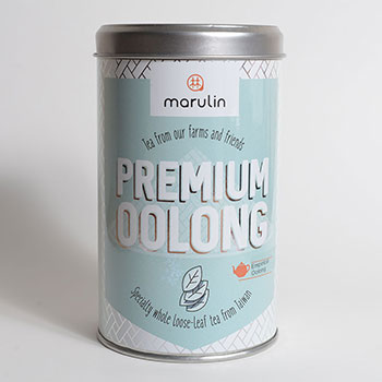 Marulin tea labels and packaging digitally printed labels